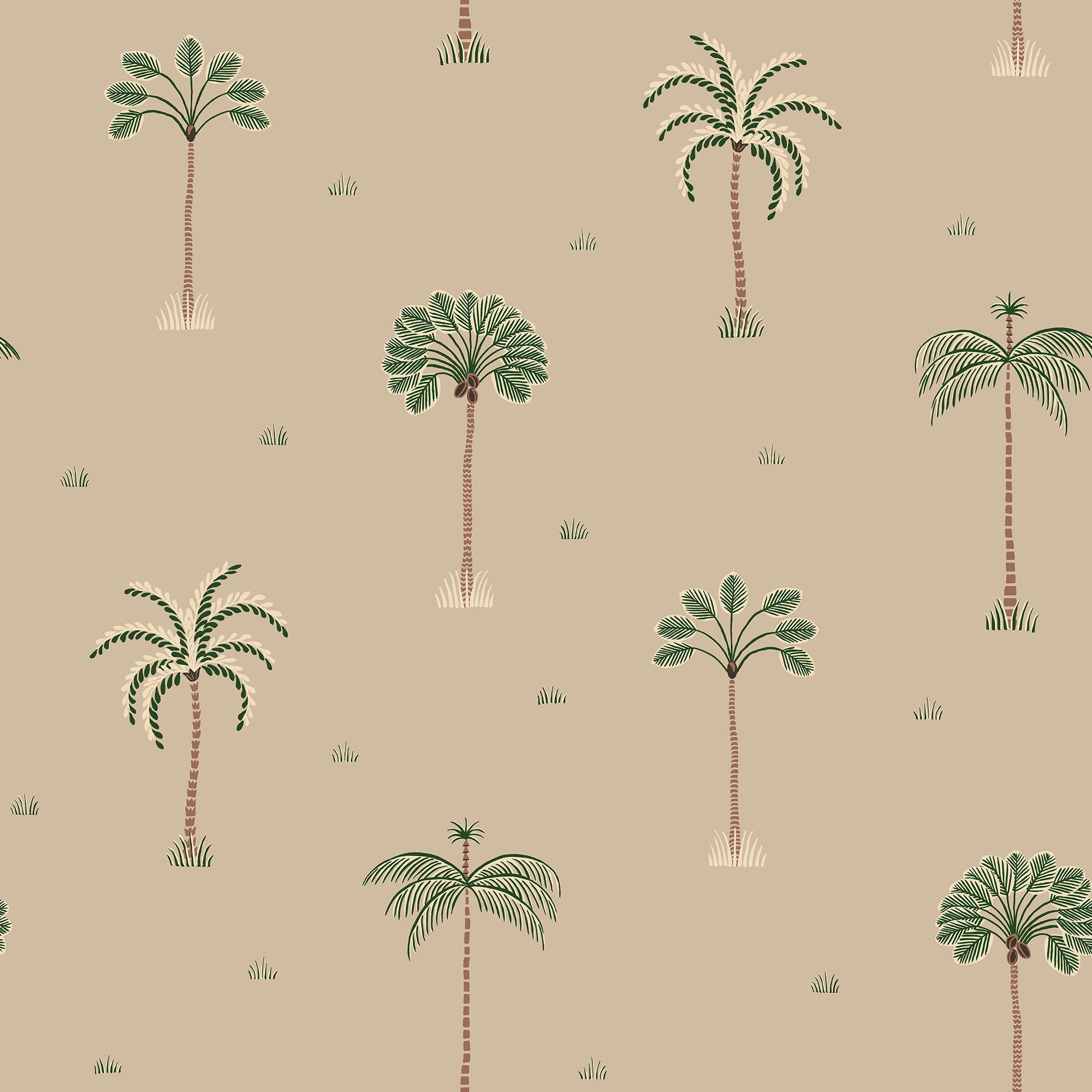 S10438 Clay Milo Palm Garden Wallpaper by Sandberg