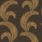 S10442 Charcoal Jasmine Palm Garden Wallpaper by Sandberg