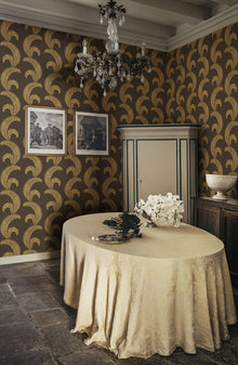 S10442 Charcoal Jasmine Palm Garden Wallpaper by Sandberg