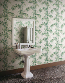 S10443 Garden Green Leon Palm Garden Wallpaper by Sandberg