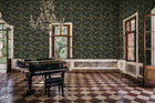 S10446 Charcoal Leon Palm Garden Wallpaper by Sandberg