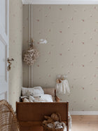 S10447 Sandstone Butterflies Chinoiserie Garden Wallpaper by Sandberg