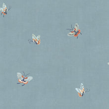 S10448 Misty Blue Butterflies Chinoiserie Garden Wallpaper by Sandberg