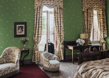 S10449 Green Butterflies Chinoiserie Garden Wallpaper by Sandberg