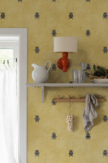 S10450 Honey Audrey Palm Garden Wallpaper by Sandberg