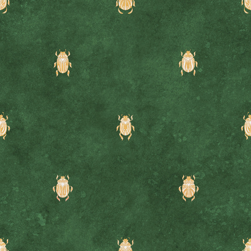 S10451 Dark Green Audrey Palm Garden Wallpaper by Sandberg