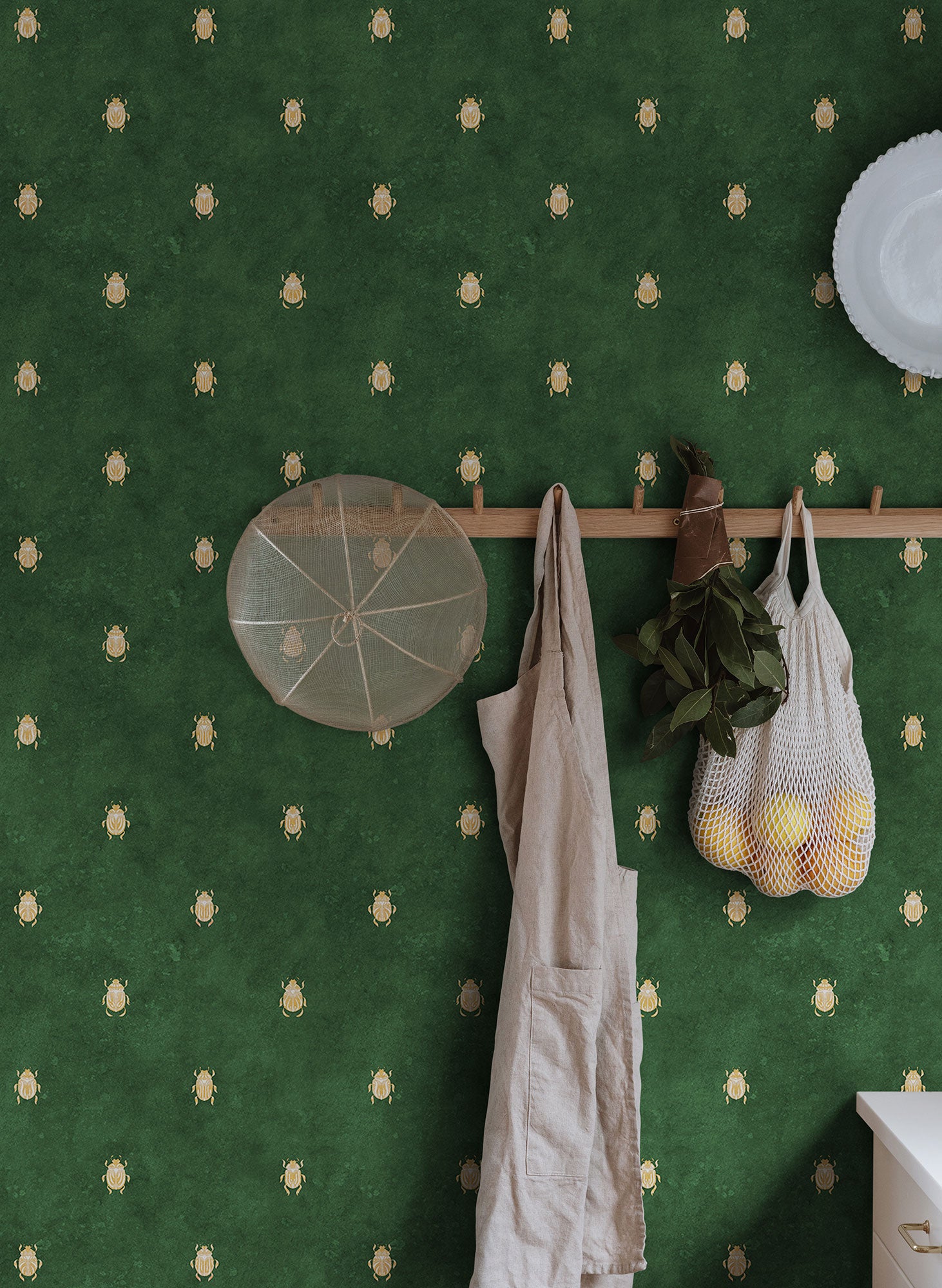 S10451 Dark Green Audrey Palm Garden Wallpaper by Sandberg
