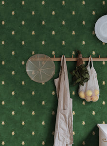 S10451 Dark Green Audrey Palm Garden Wallpaper by Sandberg