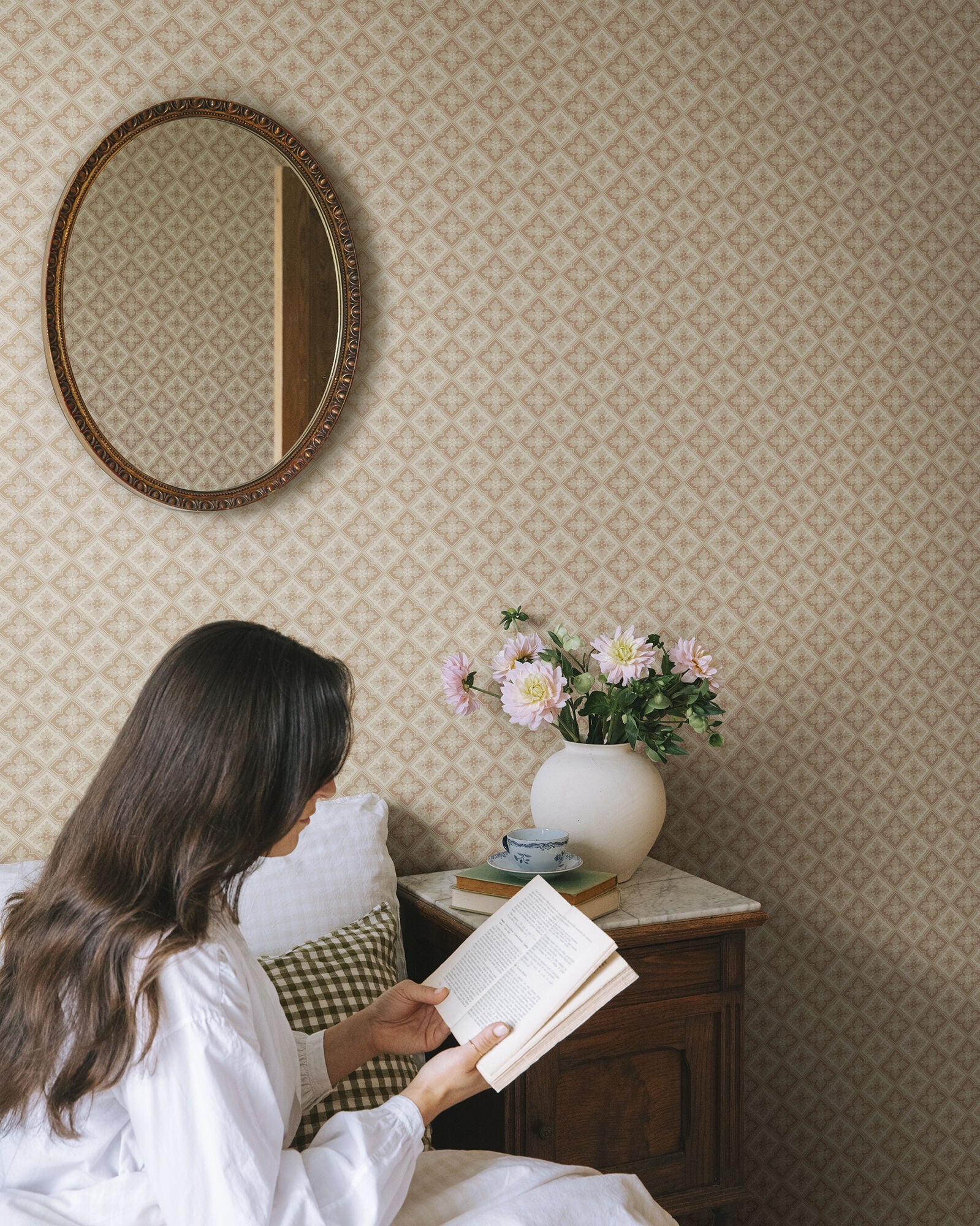 S10454 Terracotta Edvin Ett Hem, Öland Wallpaper by Sandberg