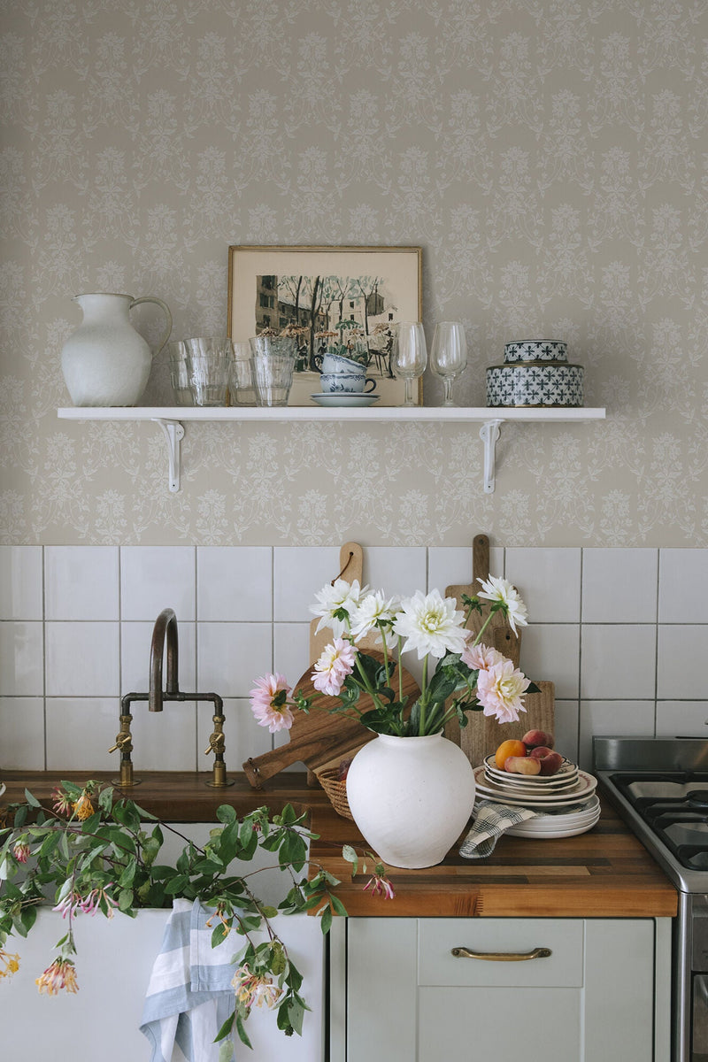 S10459 Beige Alva Ett Hem, Öland Wallpaper by Sandberg