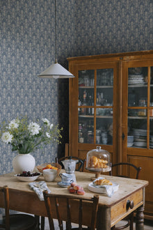 S10461 Indigo Blue Alva Ett Hem, Öland Wallpaper by Sandberg