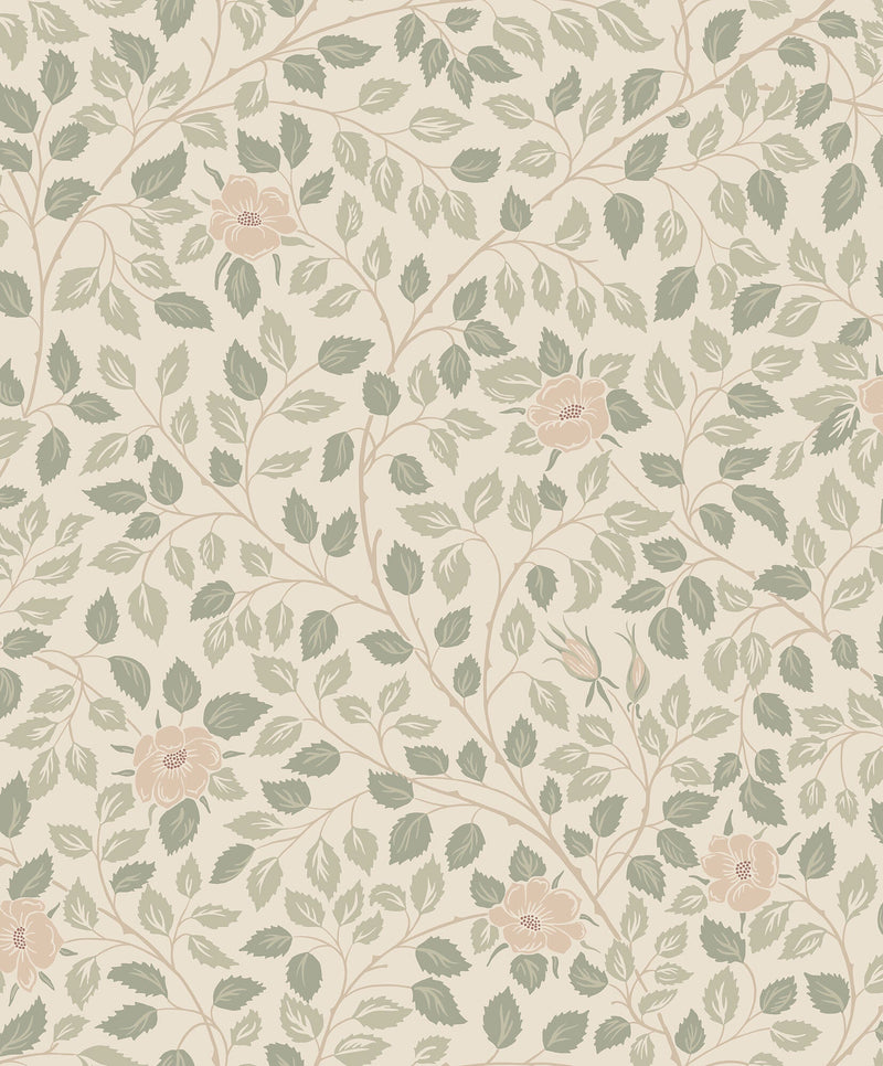 S10462 Spring Green Solliden Ett Hem, Öland Wallpaper by Sandberg
