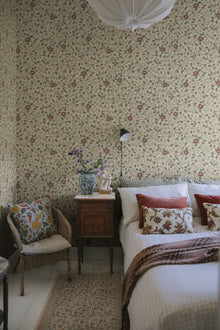 S10463 Burgundy Solliden Ett Hem, Öland Wallpaper by Sandberg