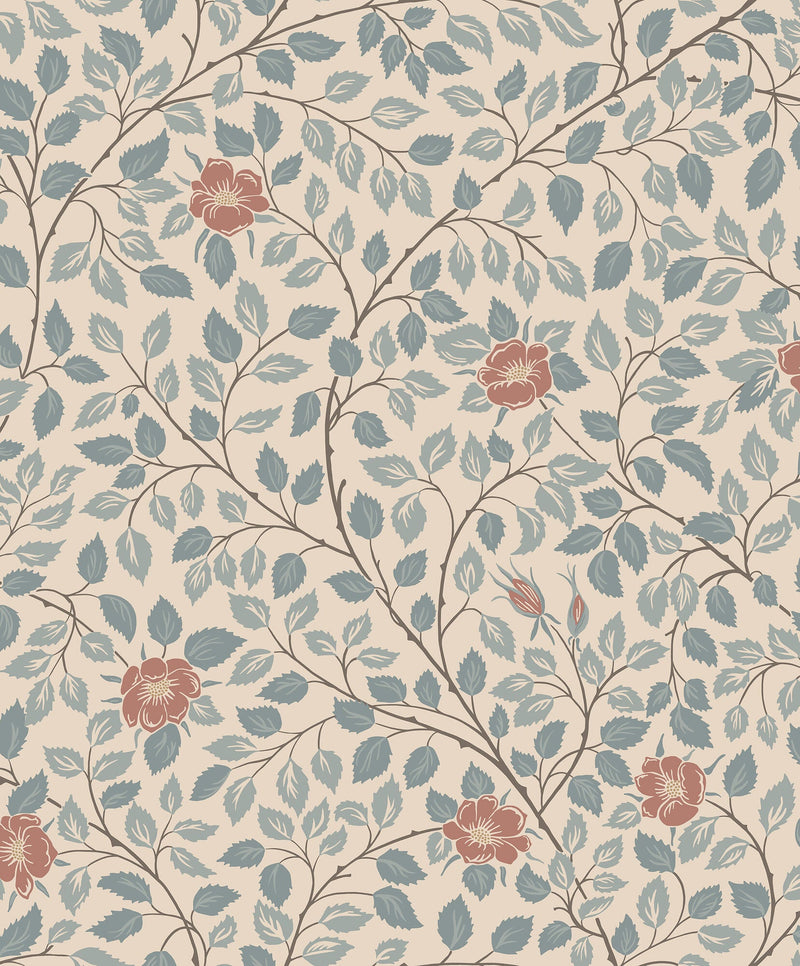 S10464 Blue Solliden Ett Hem, Öland Wallpaper by Sandberg