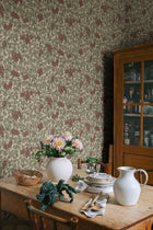 S10468 Burgundy Emrik Ett Hem, Öland Wallpaper by Sandberg