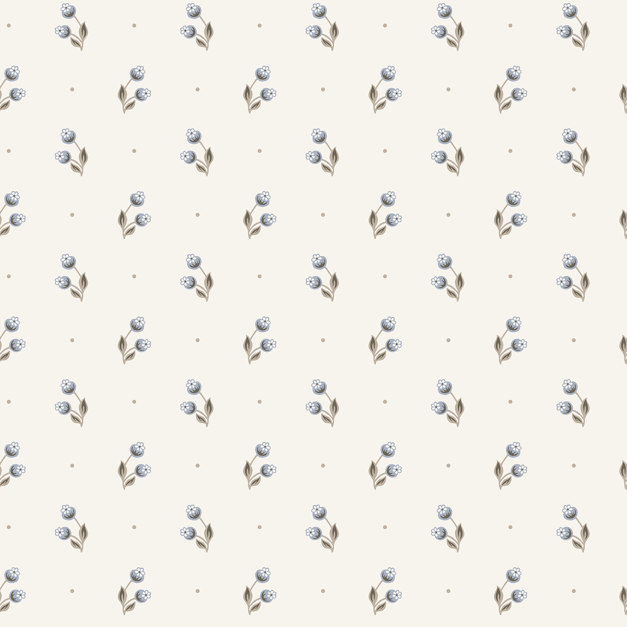 S10469 Misty Blue Siv Ett Hem, Öland Wallpaper by Sandberg