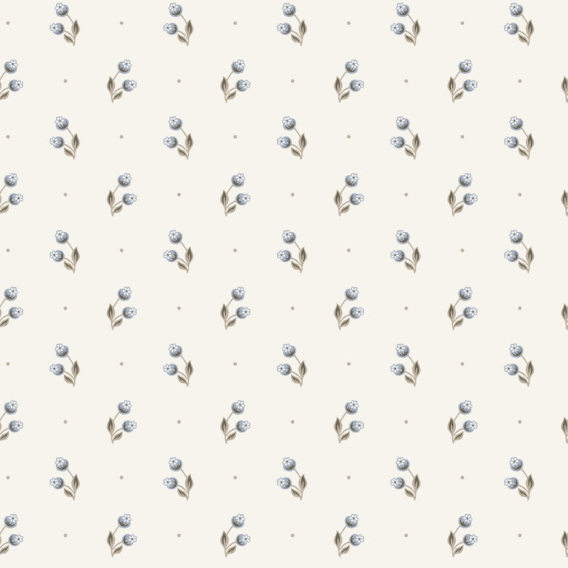 S10469 Misty Blue Siv Ett Hem, Öland Wallpaper by Sandberg