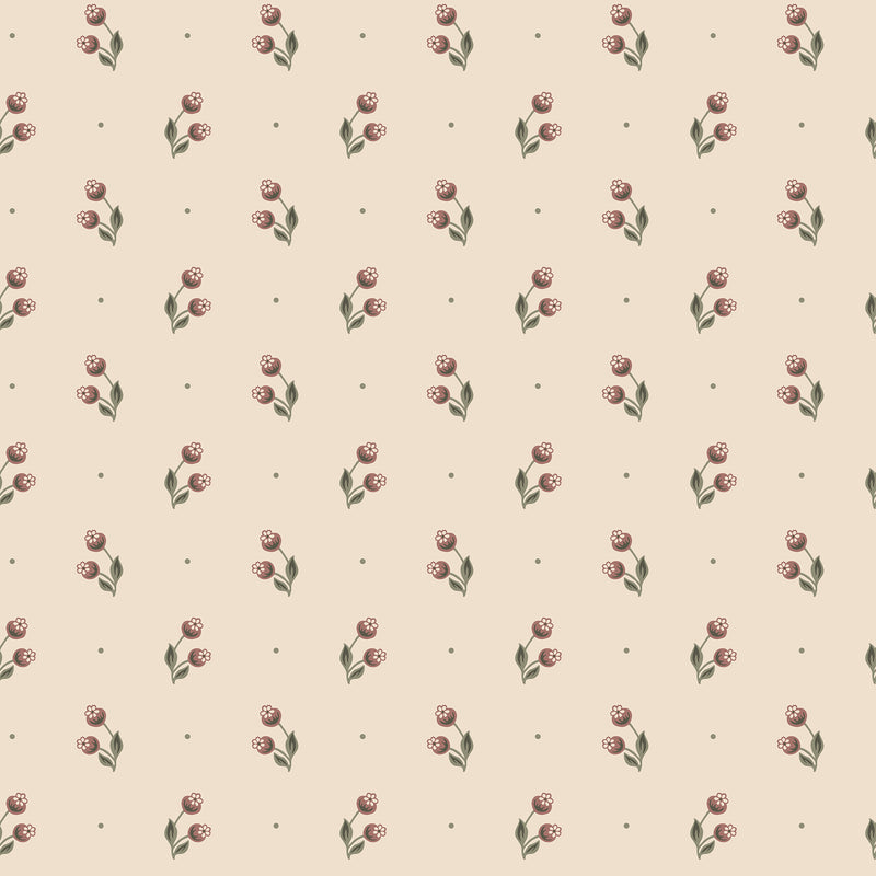 S10471 Burgundy Siv Ett Hem, Öland Wallpaper by Sandberg