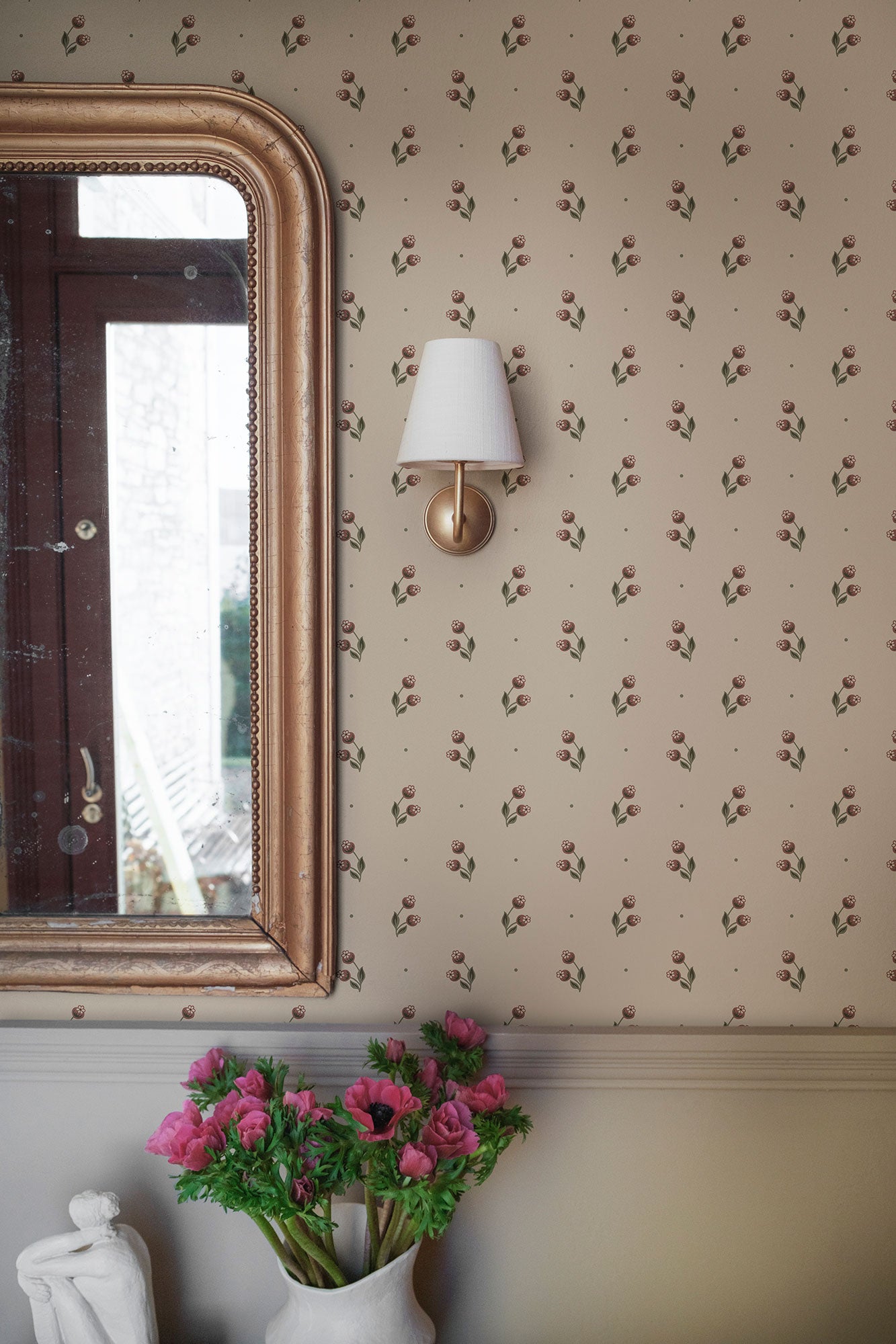S10471 Burgundy Siv Ett Hem, Öland Wallpaper by Sandberg