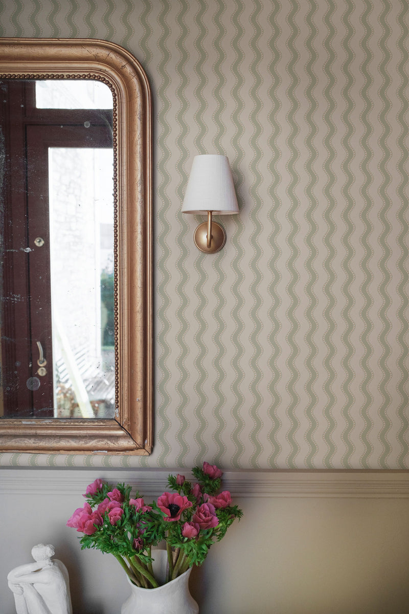 S10473 Spring Green Erik Ett Hem, Öland Wallpaper by Sandberg