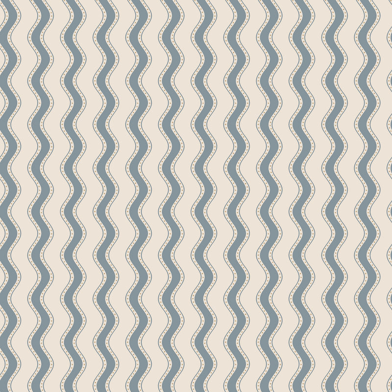 S10474 Indigo Blue Erik Ett Hem, Öland Wallpaper by Sandberg