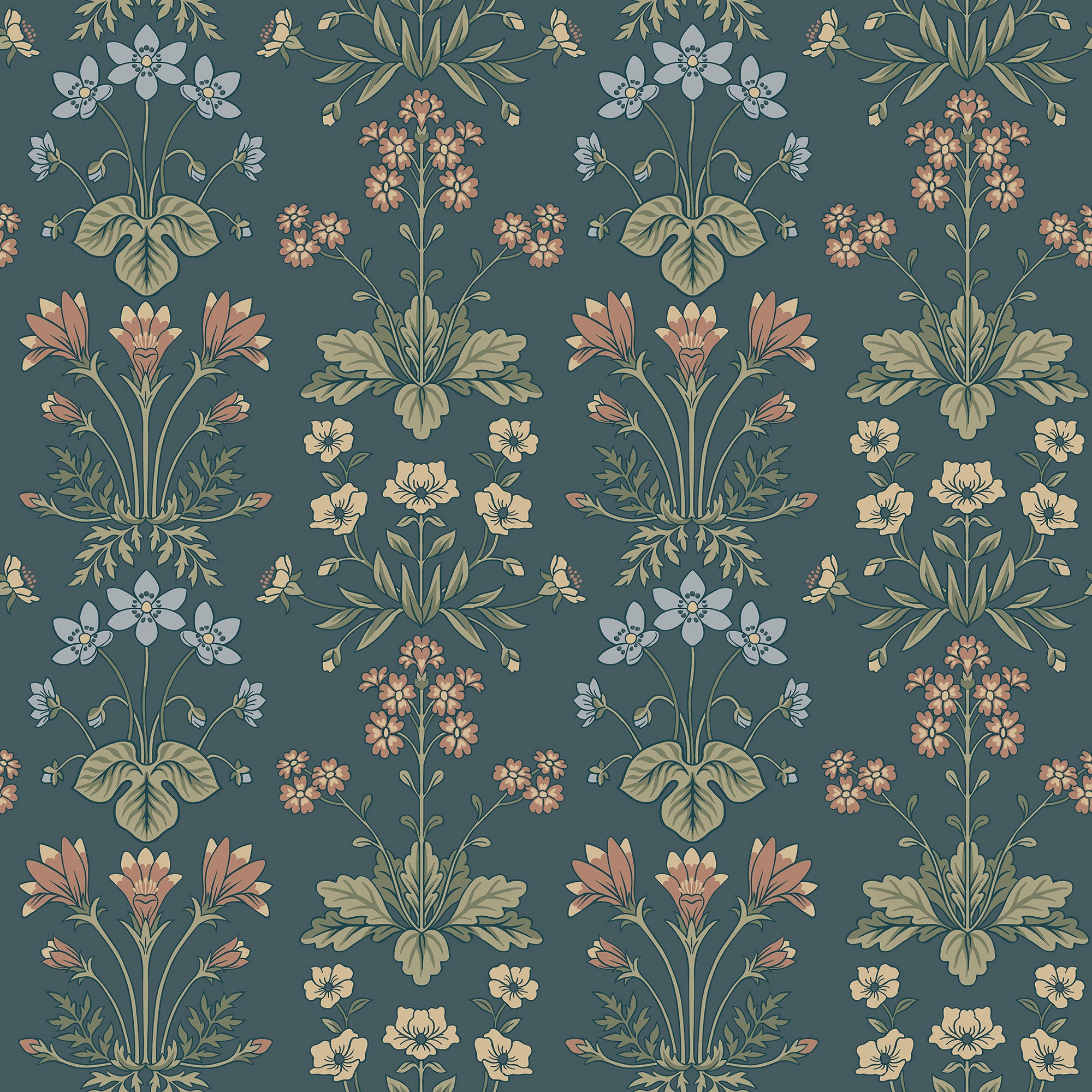 S10477 Midnight Blue Maj Ett Hem, Öland Wallpaper by Sandberg