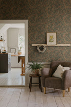 S10495 Charcoal Simon Trädgården Wallpaper by Sandberg