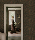 S10495 Charcoal Simon Trädgården Wallpaper by Sandberg