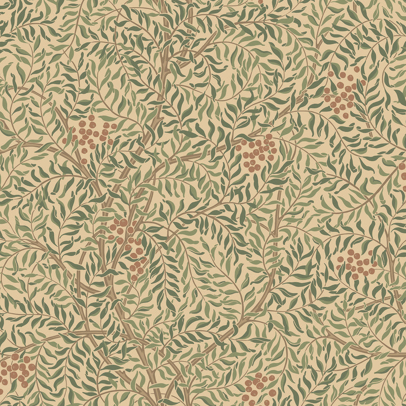 S10496 Garden Green Simon Trädgården Wallpaper by Sandberg