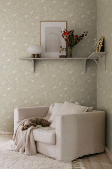 S10497 Sandstone Simon Trädgården Wallpaper by Sandberg