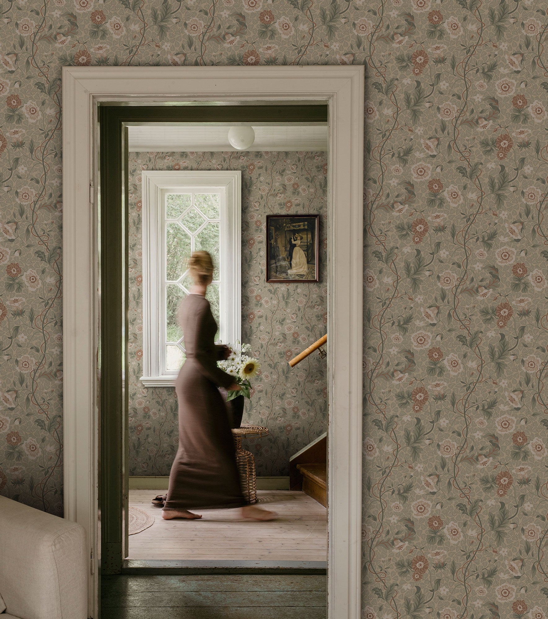 S10499 Garden Green Ulla Trädgården Wallpaper by Sandberg