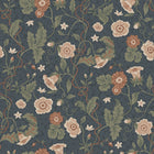 S10500 Midnight Blue Ulla Trädgården Wallpaper by Sandberg