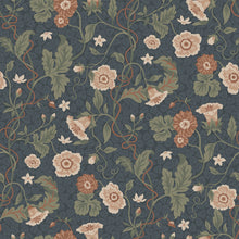 S10500 Midnight Blue Ulla Trädgården Wallpaper by Sandberg