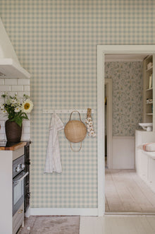 S10503 Misty Blue Harry Trädgården Wallpaper by Sandberg