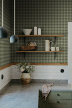 S10504 Forest Green Harry Trädgården Wallpaper by Sandberg