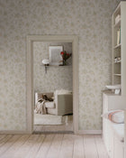 S10505 Spring Green Lovisa Trädgården Wallpaper by Sandberg