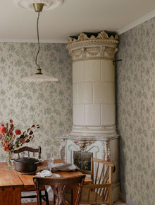 S10507 Blue Lovisa Trädgården Wallpaper by Sandberg