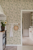 S10507 Blue Lovisa Trädgården Wallpaper by Sandberg