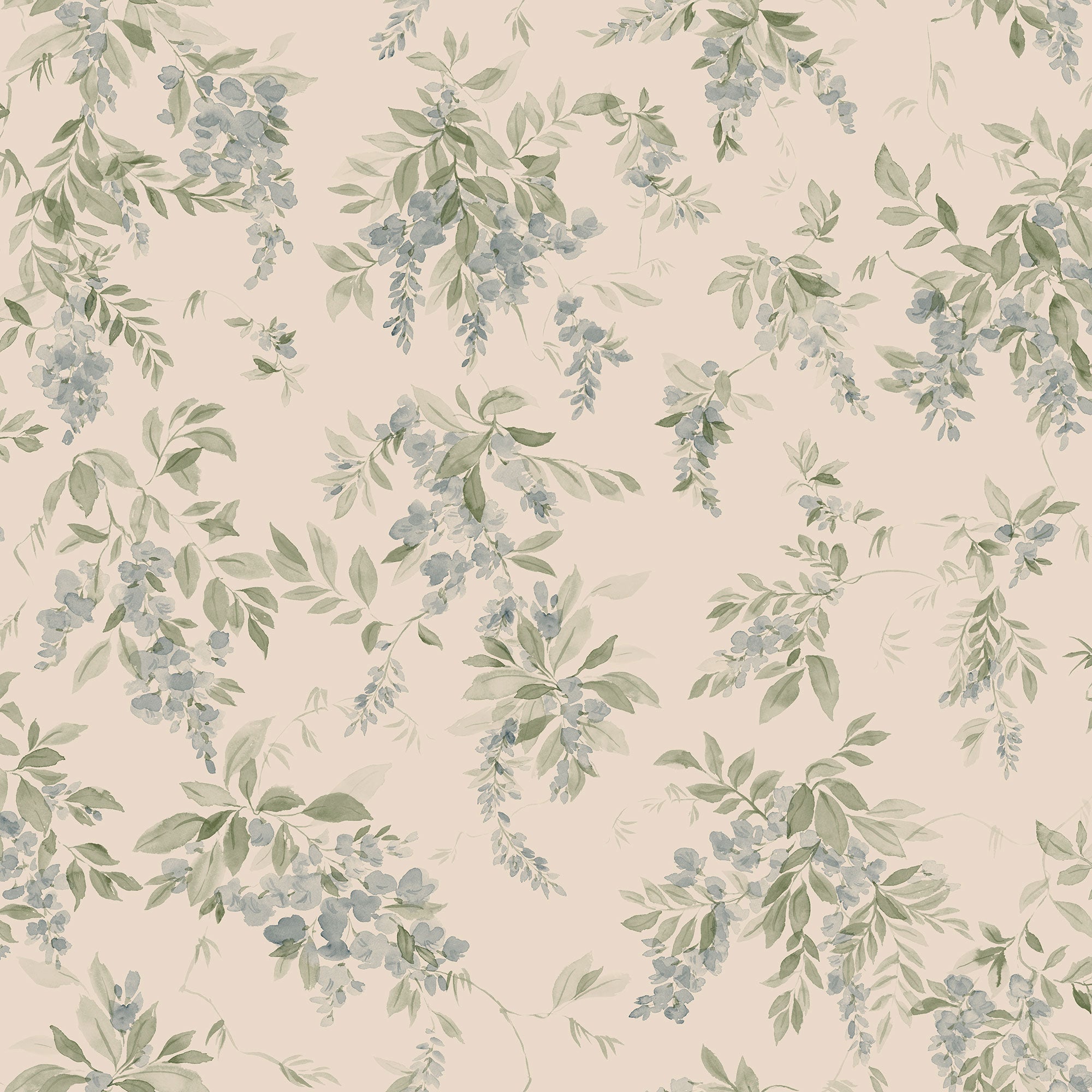 S10507 Blue Lovisa Trädgården Wallpaper by Sandberg