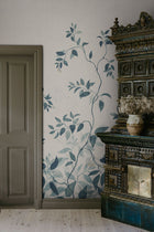 S10519 Blue Josefine Trädgården Mural by Sandberg