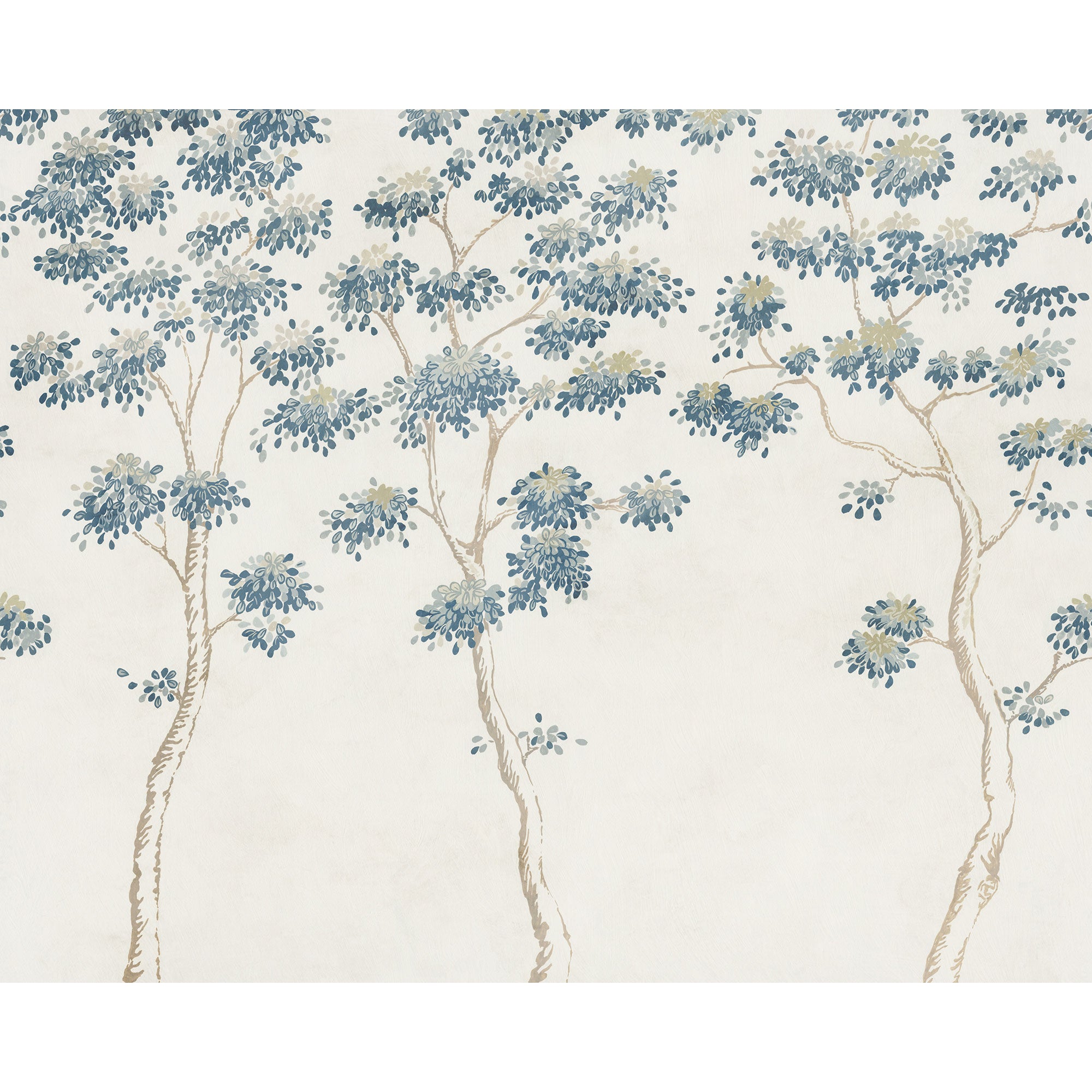 S10526 Blue Wilhelm Trädgården Mural by Sandberg