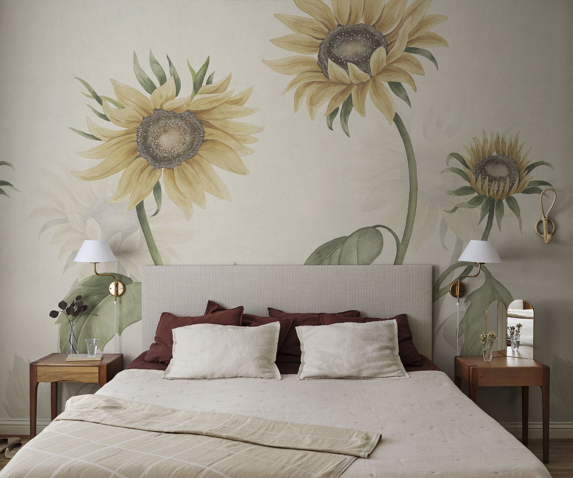 S10527 Yellow Sunflowers Sandberg Edition Mural by Sandberg