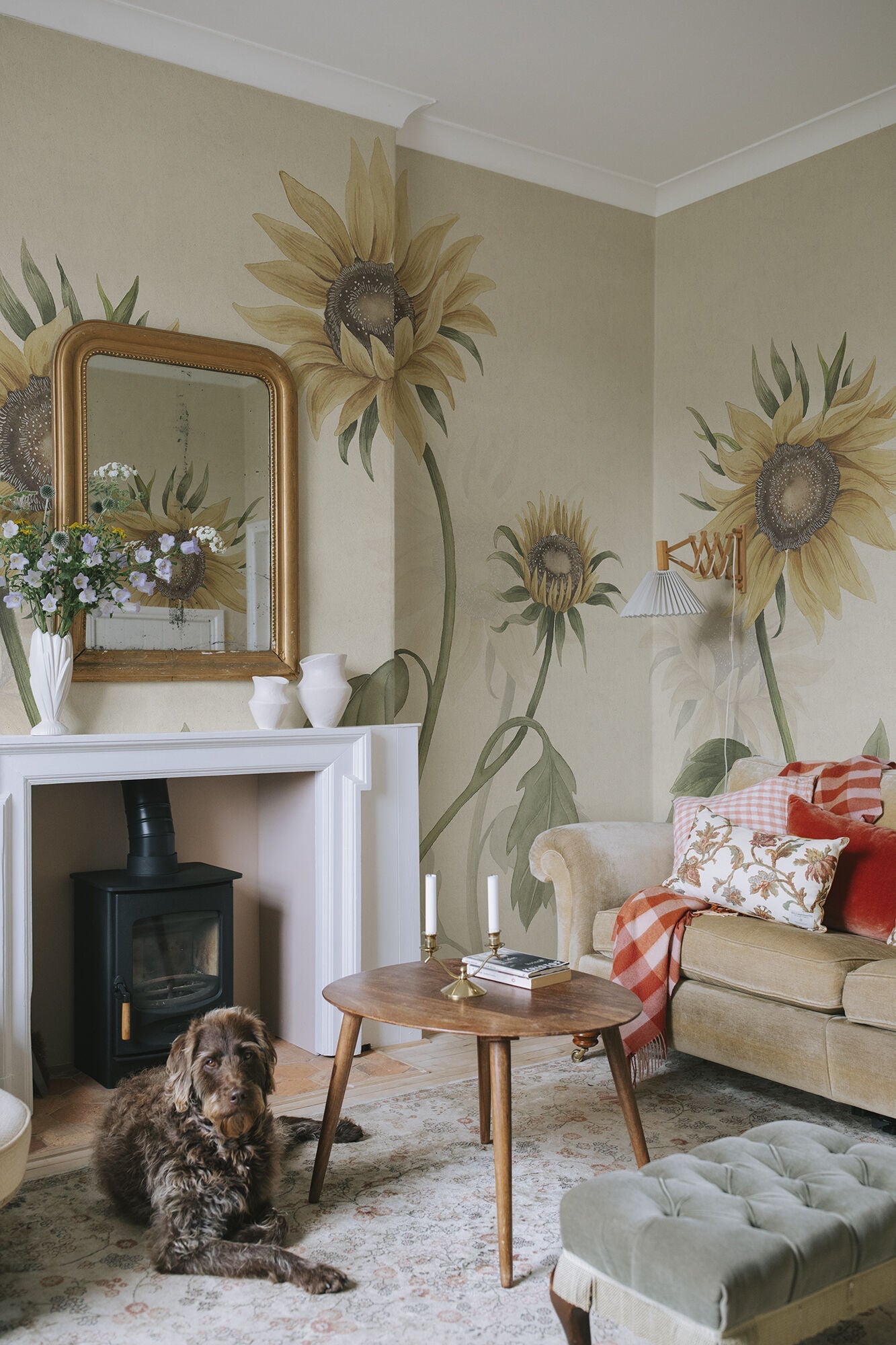 S10527 Yellow Sunflowers Sandberg Edition Mural by Sandberg