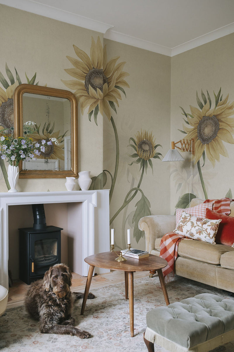 S10527 Yellow Sunflowers Sandberg Edition Mural by Sandberg