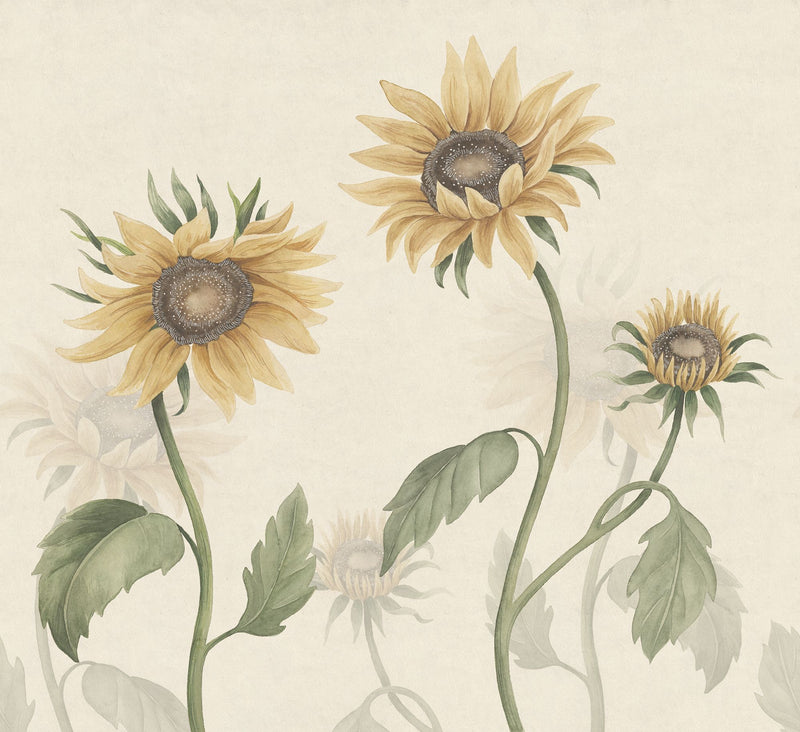 S10527 Yellow Sunflowers Sandberg Edition Mural by Sandberg