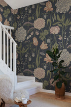 S10534 Dark Blue Aurelie Mural Sandberg Edition Mural by Sandberg