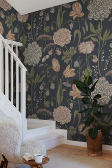 S10534 Dark Blue Aurelie Mural Sandberg Edition Mural by Sandberg