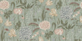 Turquoise Aurelie Mural Sandberg Edition Mural by Sandberg