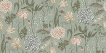 S10535 Turquoise Aurelie Mural Sandberg Edition Mural by Sandberg