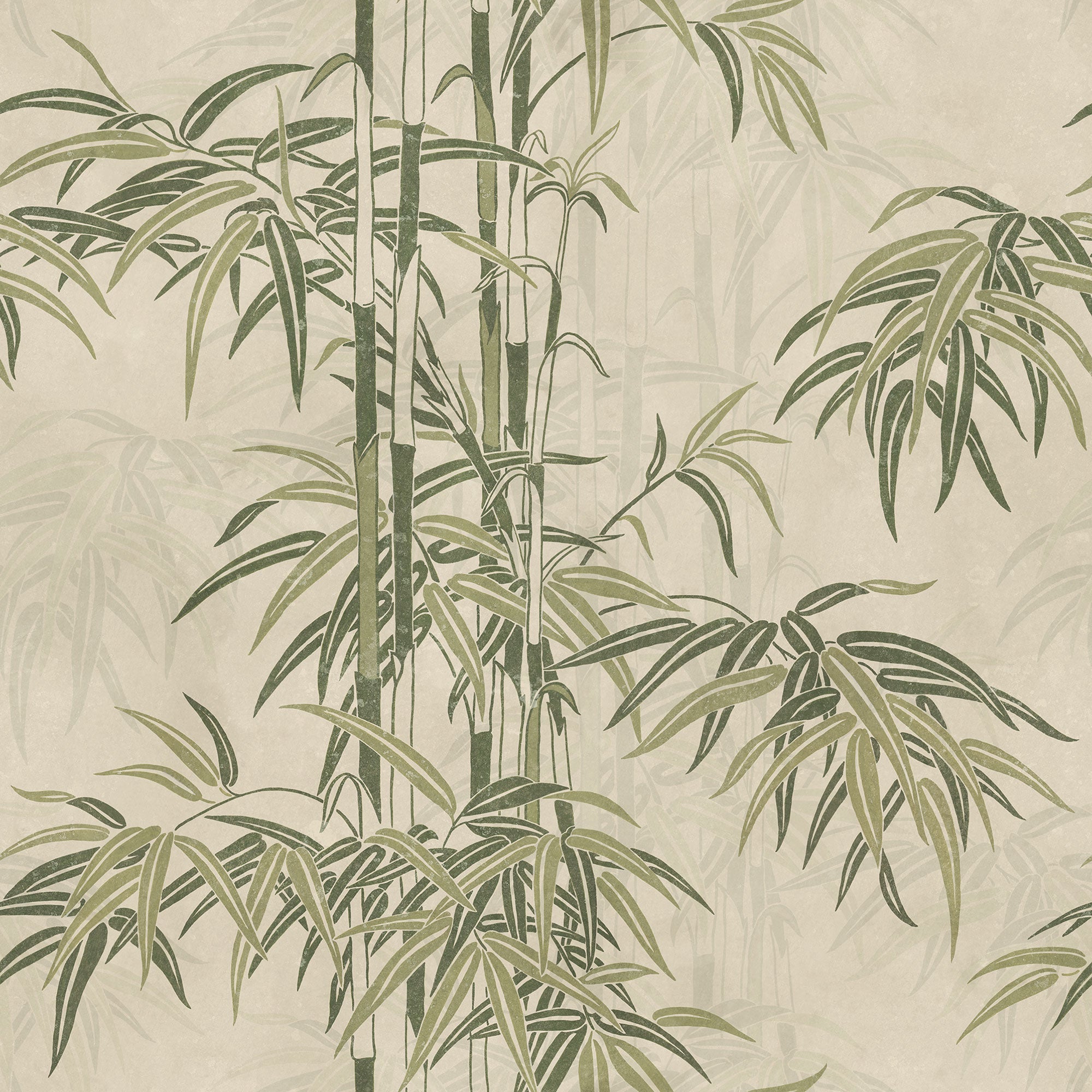 S10540 Green Leon Mural Palm Garden Mural by Sandberg